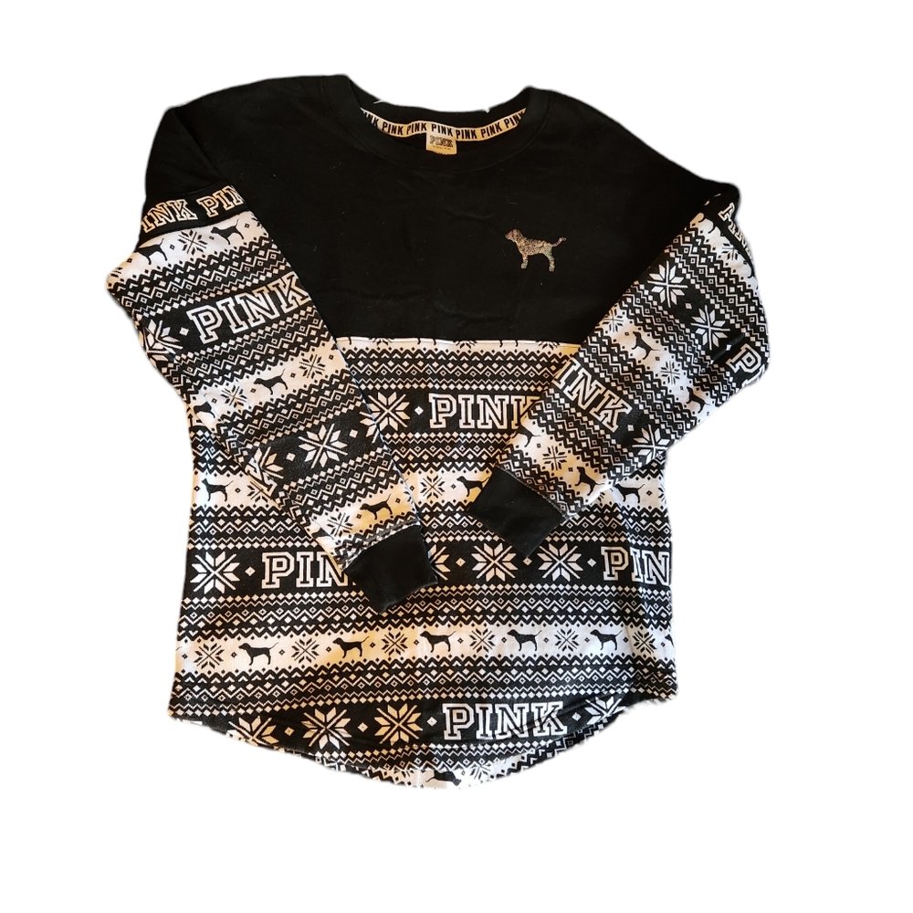 Victoria's Secret PINK bling Christmas sweater